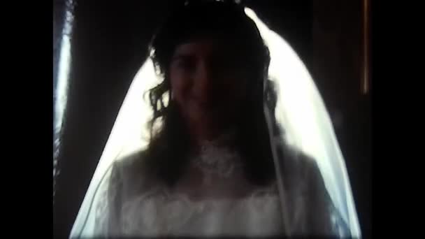 Palermo Italy December 1980 Video Shot Bride 80S — Stockvideo