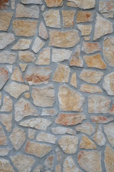 Textura Vnější Kamenné Stěny Rezidence — Stock fotografie