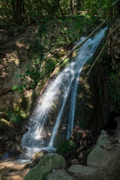 Водопады Менотре Городе Пале Провинция Перуджа Окружении Природы Течение Лета — стоковое фото