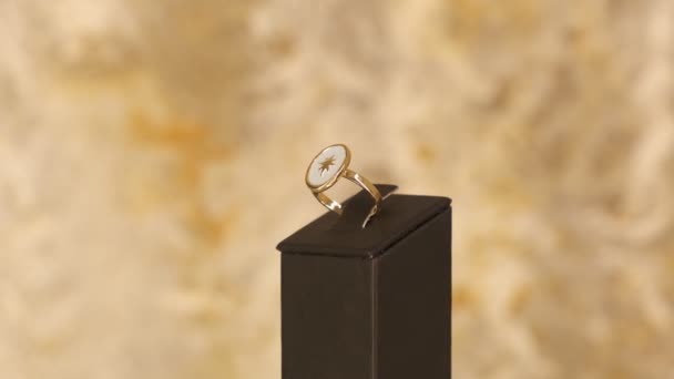 Luxusní Zlato Diamantové Šperky — Stock video