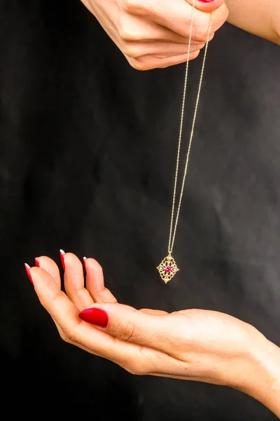 Luxury Gold Diamond Jewelery — Stok fotoğraf