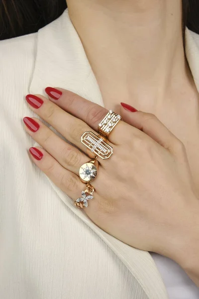 Luxury Gold Diamond Jewelery — Photo