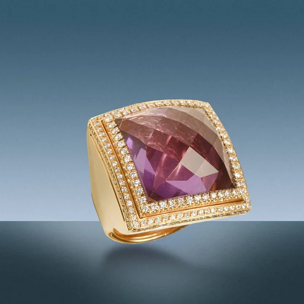Luxury Gold Diamond Jewelery — 스톡 사진