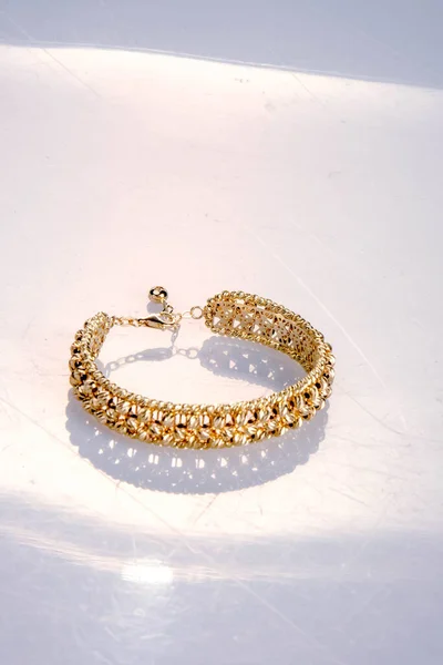 Ouro Luxo Jóias Diamante — Fotografia de Stock