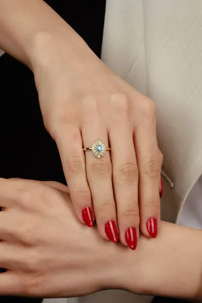Luksusgull Diamantsmykker – stockfoto