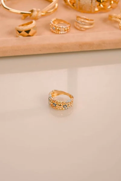 Luxury Gold Diamond Jewelery — Stock Fotó