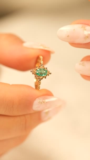 Luxury Gold Diamond Jewelery — Stock videók