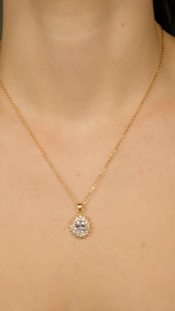 Luxury Gold Diamond Jewelery — ストック動画