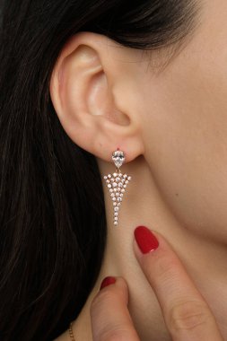 Zarif mücevherler, değerli taşlar takılmış mücevherler.. 