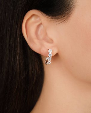 Zarif mücevherler, değerli taşlar takılmış mücevherler.. 