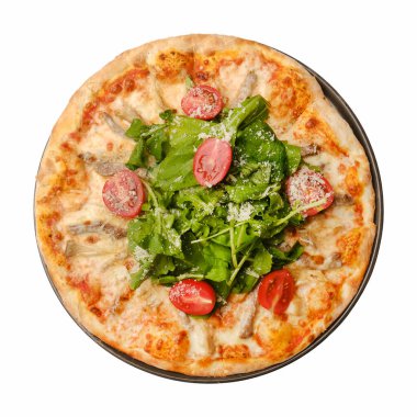 Lezzetli karışık İtalyan pizzası.