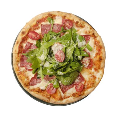 Lezzetli karışık İtalyan pizzası.