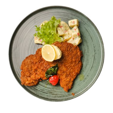 Tabakta domuz şnitzel..