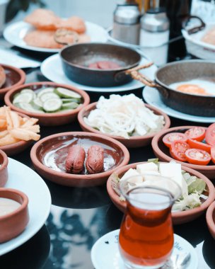 Zengin ve lezzetli bir kahvaltı