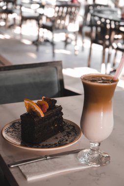 lezzetli kahve ve kek