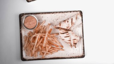 Lezzetli et eti, Türk kebap, sandviç dürümü.