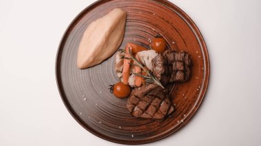 Taze ızgara biftek eti. 