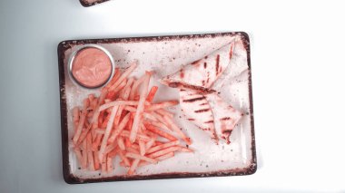 Lezzetli et eti, Türk kebap, sandviç dürümü.