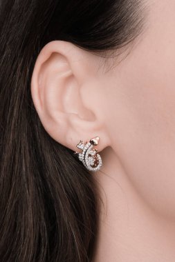 El yapımı değerli mücevherler. Kadınlar için bijouterie ve mücevher altın ve elmaslar