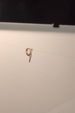 Gümüş, altın, elmas, değerli taşlar gibi şık mücevherler..