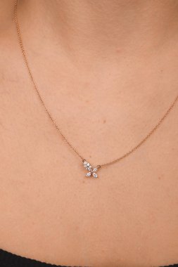 Gümüş, altın, elmas, değerli taşlar gibi şık mücevherler..