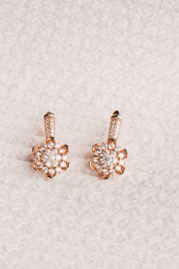 Gümüş, altın, elmas, değerli taşlar gibi şık mücevherler..