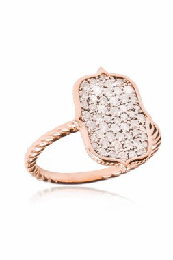 Gümüş, altın, elmas, değerli taşlar gibi şık mücevherler..