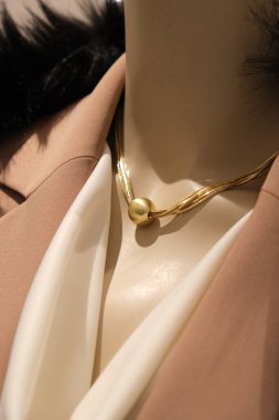 Gümüş, altın, elmas, değerli taşlar gibi şık mücevherler..