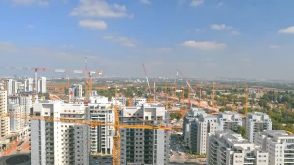 Rishon Lezion Srail Eylül 2023 Çok Katlı Bir Bina Inşa — Stok video