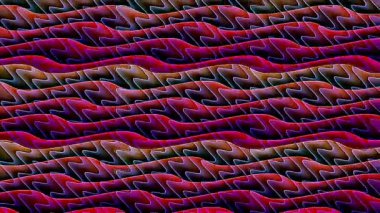 3D soyut parlak çizgiler, dalga, renkli, siyah arkaplan