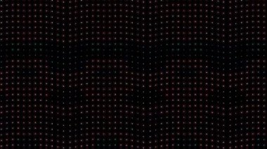 3D soyut parlak çizgiler, dalga, renkli, siyah arkaplan