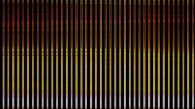 3D soyut parlak çizgiler, dalga, renkli, siyah arkaplan