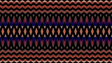 3D soyut parlak çizgiler, dalga, renkli, siyah arkaplan