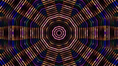 Soyut arka plan hareket eden çizgiler ve parlayan ışık noktaları. Çemberlerle canlandırma