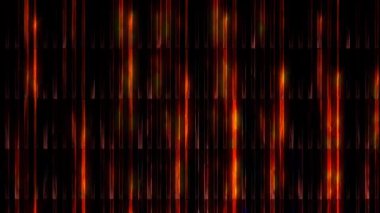 3D soyut parlak çizgiler, dalga, renkli, siyah arkaplan