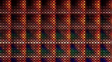 3D soyut parlak çizgiler, dalga, renkli, siyah arkaplan