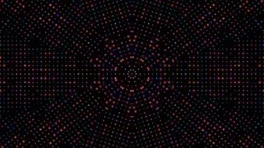 Soyut Kaleydoskop deseni tam renklerle. Sihirli mandala. 4k