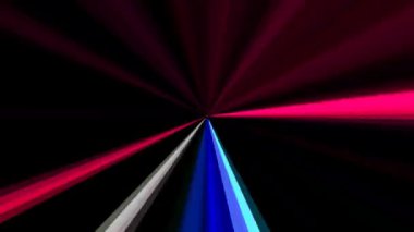 3D soyut parlak çizgiler, dalga, renkli, siyah arkaplan