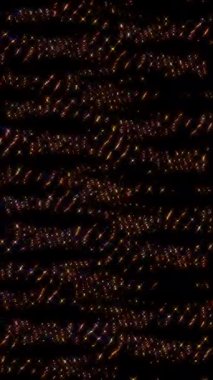 3D soyut parlak çizgiler, dalga, renkli, siyah arkaplan