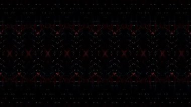 3D soyut parlak çizgiler, dalga, renkli, siyah arkaplan