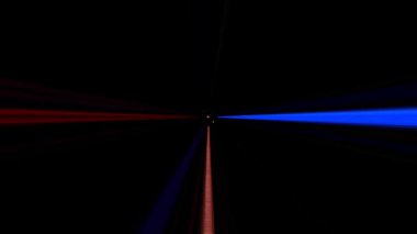 3D soyut parlak çizgiler dalga noktalarını renkli, siyah arkaplan olarak ayarlar