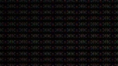 3D soyut parlak çizgiler, dalga, renkli, siyah arkaplan