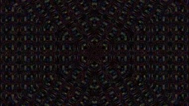 Soyut arka plan hareket eden çizgiler ve parlayan ışık noktaları. Çemberlerle canlandırma