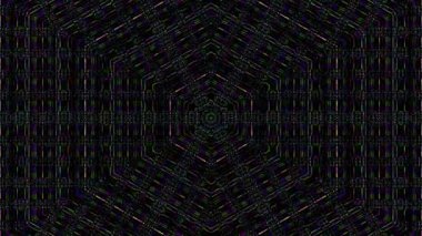 Soyut arka plan hareket eden çizgiler ve parlayan ışık noktaları. Çemberlerle canlandırma