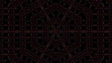 Soyut Kaleydoskop deseni tam renklerle. Sihirli mandala. 4k