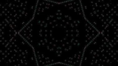 soyut çizgiler merkezde parlayan renkli ışık, siyah arkaplan