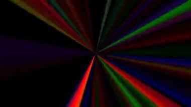 3D soyut parlak çizgiler, dalga, renkli, siyah arkaplan