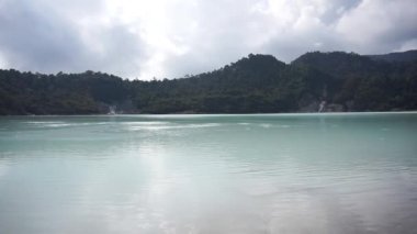 Doğal manzara, dağlar, panorama, talaga bodas gölü, Garut, Batı Java, Endonezya 'daki doğal turistik yerler.
