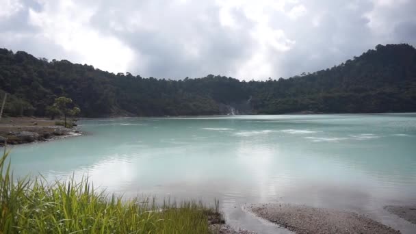Krajobrazy Przyrodnicze Góry Panoramy Jeziora Talaga Bodas Naturalne Atrakcje Turystyczne — Wideo stockowe