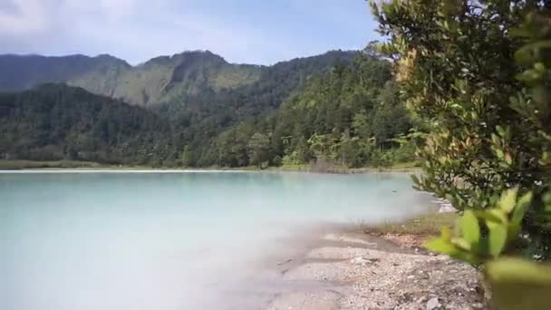 Naturlandschaften Berge Panoramen See Talaga Bodas Natürliche Touristenattraktionen Garut Westjava — Stockvideo